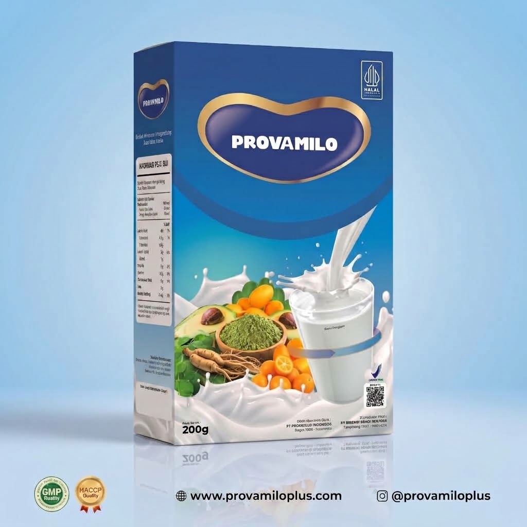 Box PROVAMILO Pria — Susu Penunjang Stamina & Nutrisi Pria